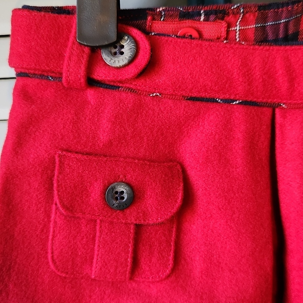 Jacadi Paris Red Wool Skirt - Picture 3 of 11